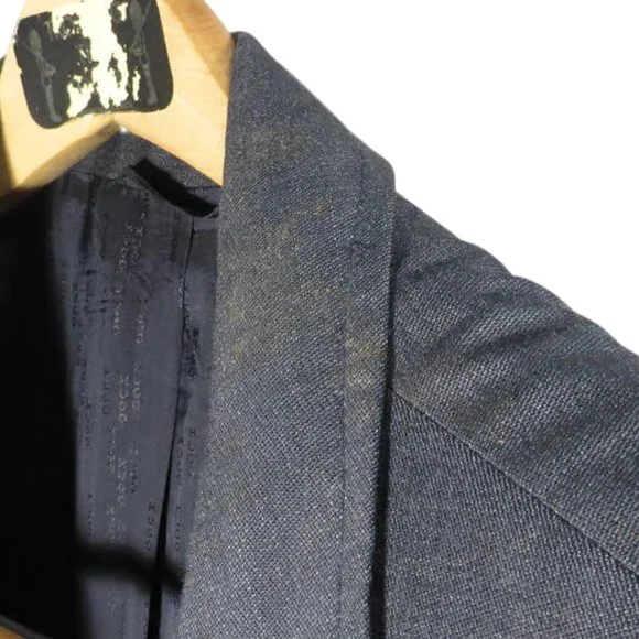 Brioni Dark Navy Suit Jacket w/ Vertical Stripes